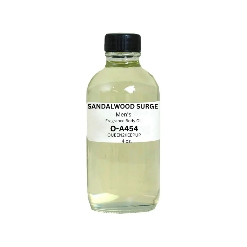Sandalwood Surge (Men) Body Oil 4 oz Fragrance All Natural Scent